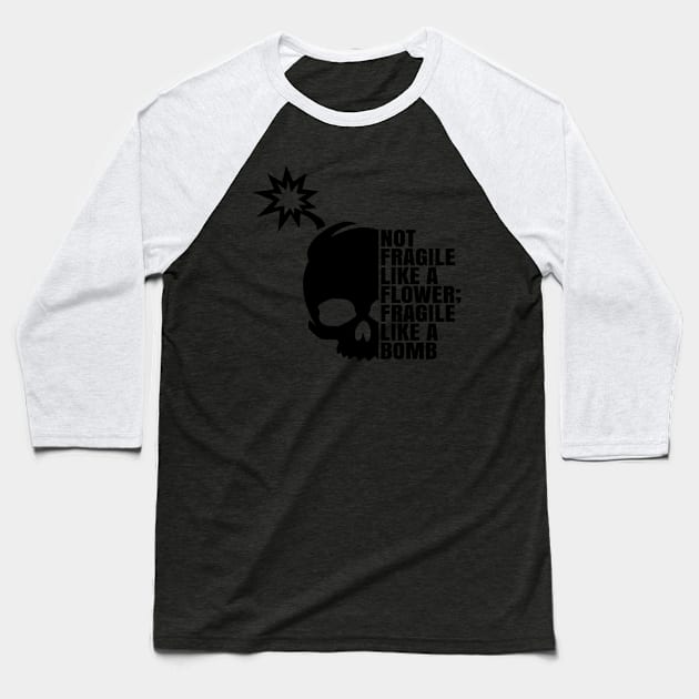 Like A Bomb Baseball T-Shirt by Teamtsunami6